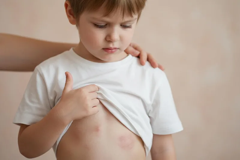 Huet Äert Klengt op eemol Hives/Nesselsucht kritt? Loosst eis méi iwwer Hives/Urtikaria léieren!