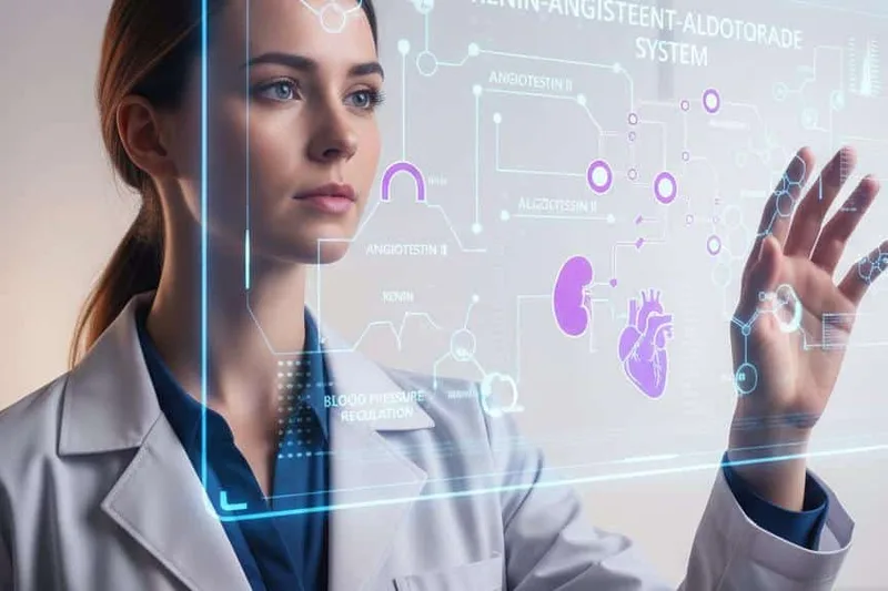 De Supersystem, deen den Blutdrock vun eisem Kierper kontrolléiert (Renin-Angiotensin-Aldosteron-System - RAAS)