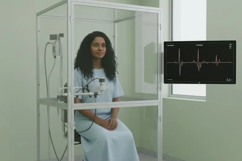 Mina míasrɔ̃ nu tso Body Plethysmography (Pulmonary Function Test) dodokpɔ, si dzidzea lãkusi ƒe dɔwɔwɔ ŋu.