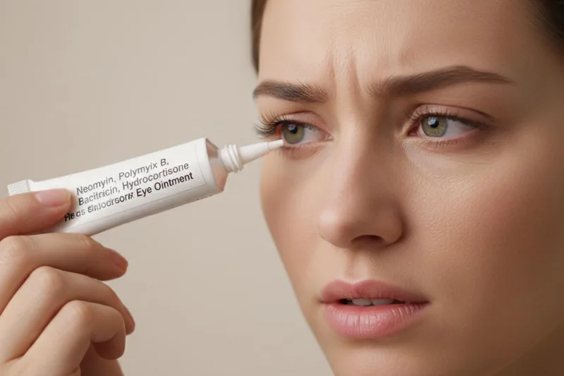 Loosst eis méi iwwer dës Aenzalf fir Aeninfektiounen léieren? (Neomycin; Polymyxin B; Bacitracin; Hydrocortison)