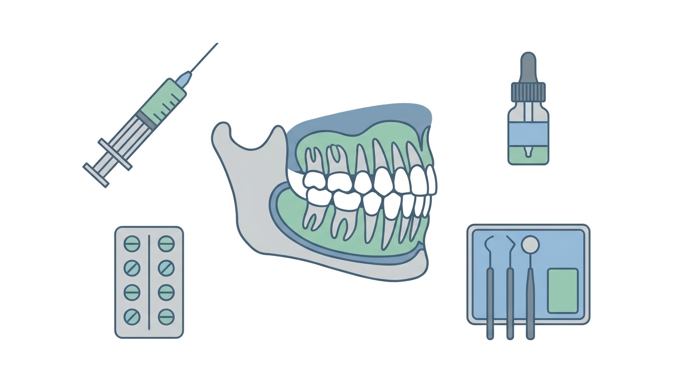 දන්ත වෛද්යවරු දෙන බෙහෙත් ගැන දැනගමුද? (Dental Drugs and Medications) Infographic