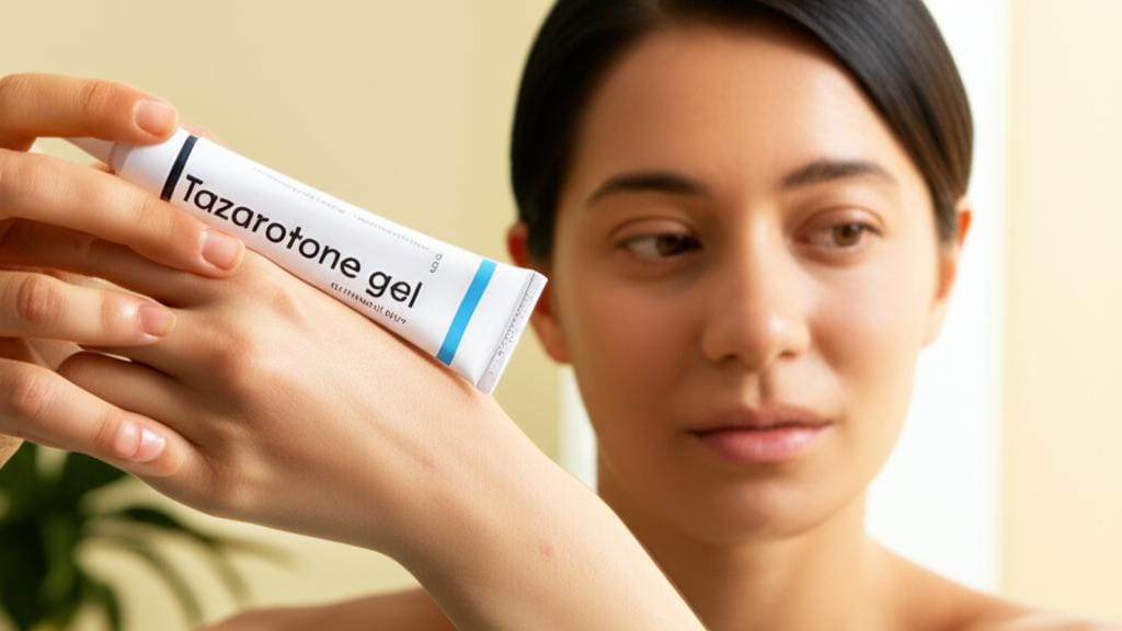 කුරුලෑ සහ පොතු කබර (Psoriasis) නිසා හිතේ කරදරෙන්ද? Tazarotene ජෙල් එක ගැන කතා කරමු