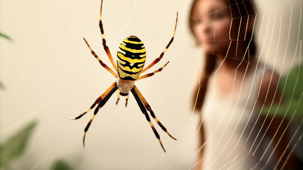 ඔබේ ගෙවත්තේත් මේ ලස්සන මකුළුවා ඉන්නවද? Garden Spider ගැන බය වෙන්න එපා!