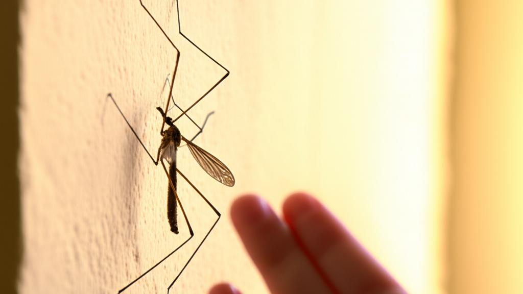Are you afraid of the giant mosquito in your house? It could be a Crane Fly! (Crane Fly)