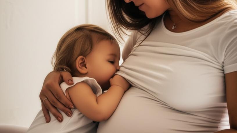 ඔයා ගැබිණි සමයේදීත් බබාට කිරි දෙනවද? (Breastfeeding While Pregnant) අපි මේ ගැන දැනගමු!