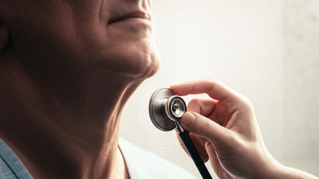 Did the doctor put the stethoscope to your neck and tell you that you heard a strange sound? Let's talk about this (Carotid Bruit)!