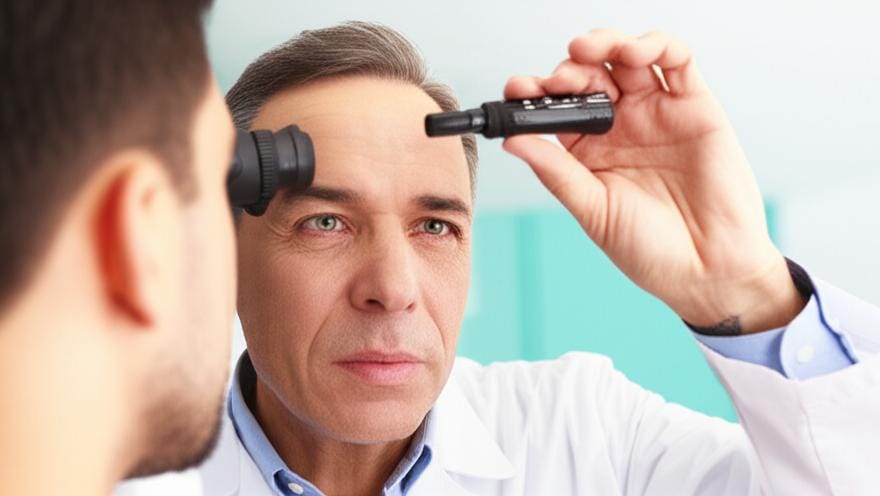 What's inside your eyes? Let's take a look at the (Fundoscopy/Ophthalmoscopy) test!
