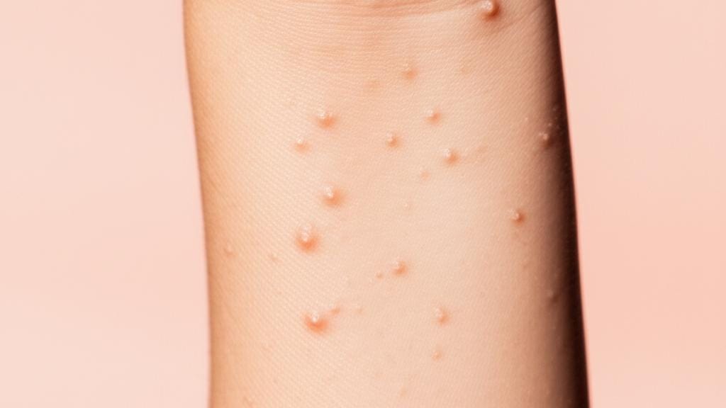 ඔයාගේ සමේ පොඩි මුතු ඇට වගේ බිබිලි ඇවිත්ද? අපි කතා කරමු (Molluscum Contagiosum) ගැන!