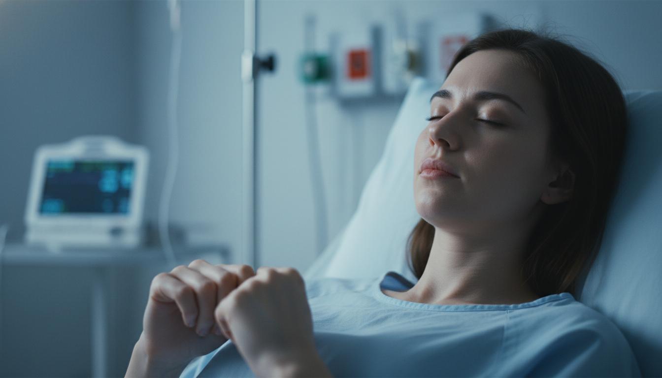 Does a person in a coma hunch over in a strange way? This is about Decorticate Posturing.