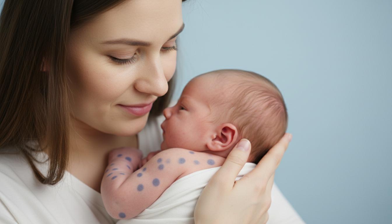 Does your baby have blue/purple spots on his body? Let's talk about this 'Blueberry Muffin Rash'!