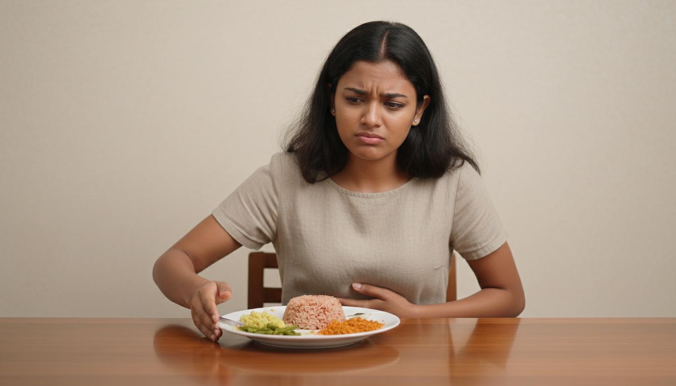 කෑම ටිකක් කෑවම බඩ පිරුණා වගේ දැනෙනවද? (Early Satiety) - හේතු සහ පිළියම් ගැන දැනගමු කෑම ටිකක් කෑවම බඩ පිරුණා වගේ දැනෙනවද? (Early Satiety) – හේතු සහ පිළියම් ගැන දැනගමු