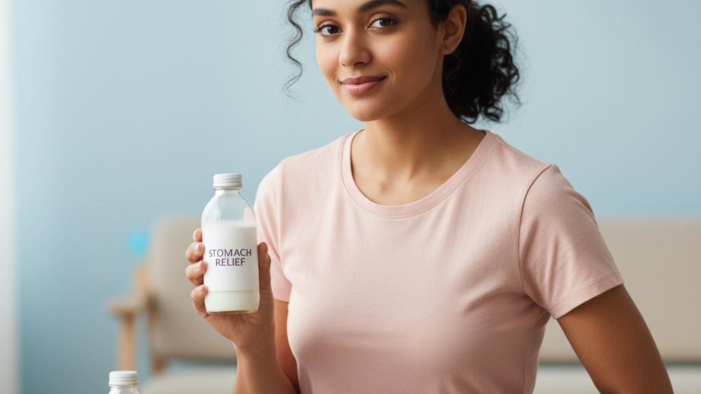 Do you know about the white liquid medicine given for stomach inflammation? (Antacid Suspension)