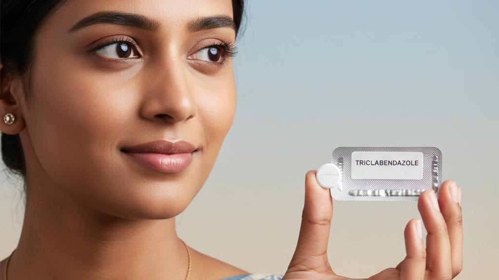 Let's learn about the Triclabendazole pill, which is used for worm infections.