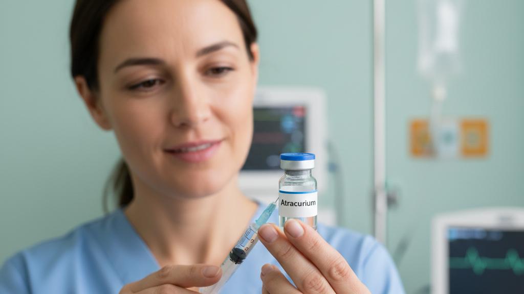 Let's learn about the Atracurium injection - a drug used in surgery and intensive care units.