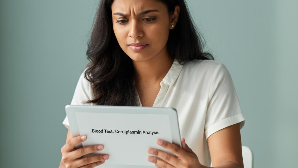 Are you aware of the Ceruloplasmin test?