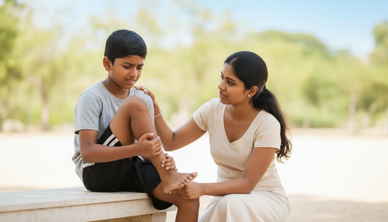 Does your child also complain that his heels hurt when he runs and plays? Let's learn about Sever's Disease (Calcaneal Apophysitis)