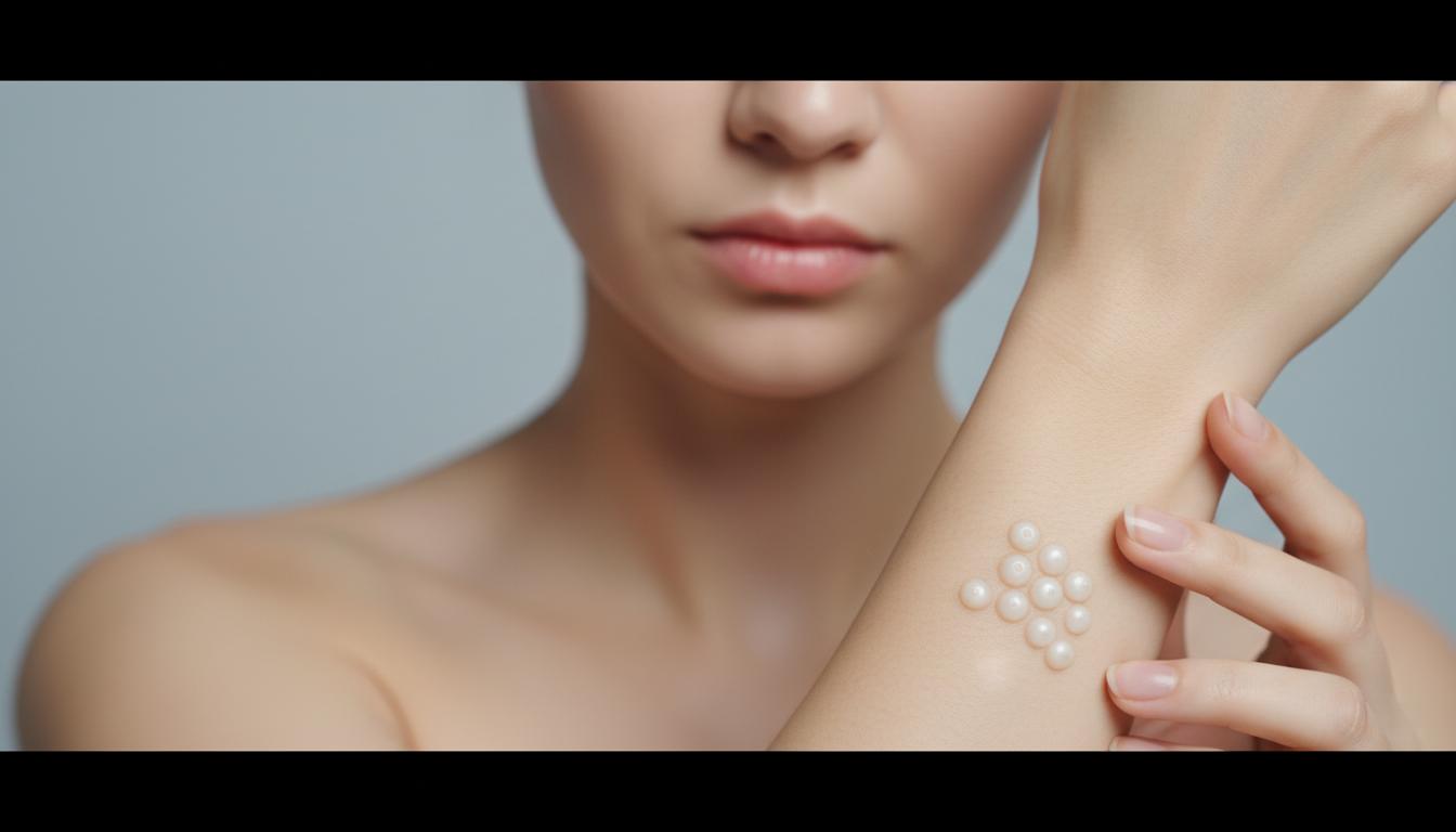 Do you have pearly bumps like these on your skin? Let's talk about Molluscum Contagiosum