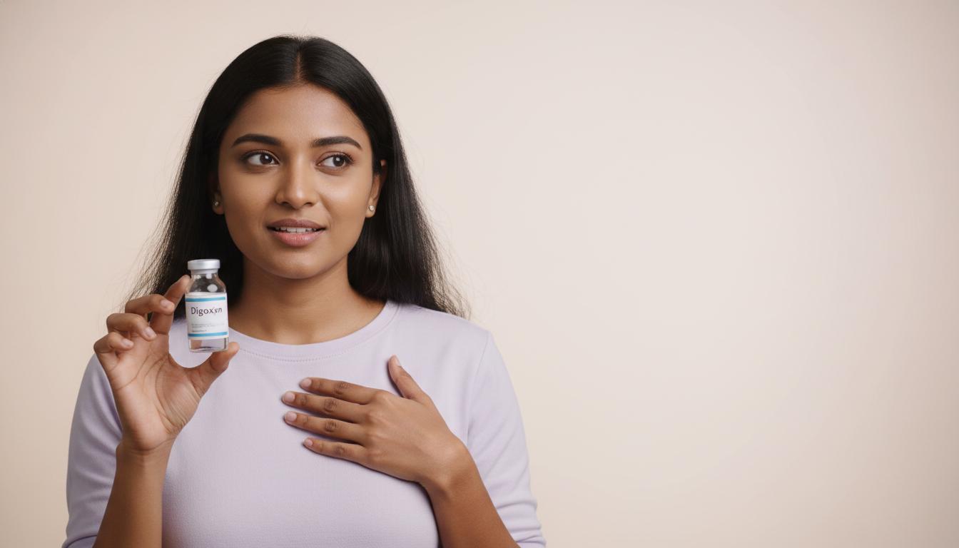 Let's talk about the Digoxin liquid that you give to your heart.