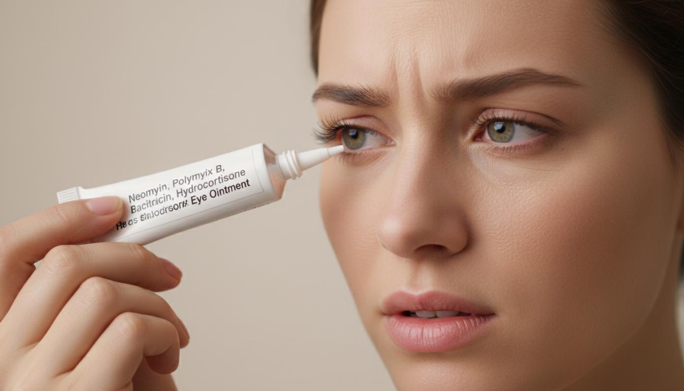 Let's learn about this eye ointment for eye infections? (Neomycin; Polymyxin B; Bacitracin; Hydrocortisone)