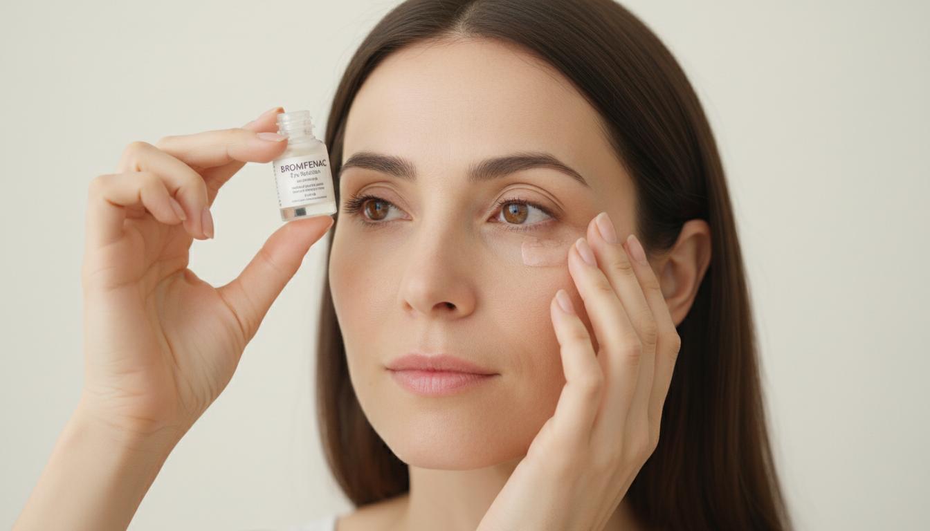 Let's learn about Bromfenac Eye Solution, which is used for pain after eye surgery.
