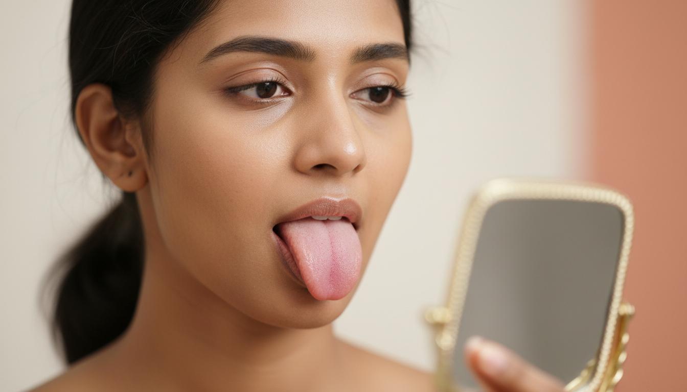 Has the color of your tongue changed? (Tongue Color) Let's find out what it says?