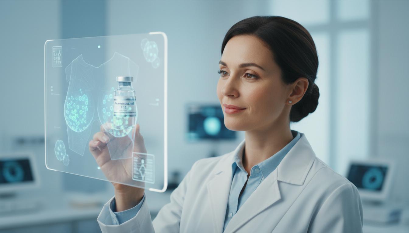Let's learn about a special vaccine (Fluoroestradiol F 18) that helps detect cancer cells