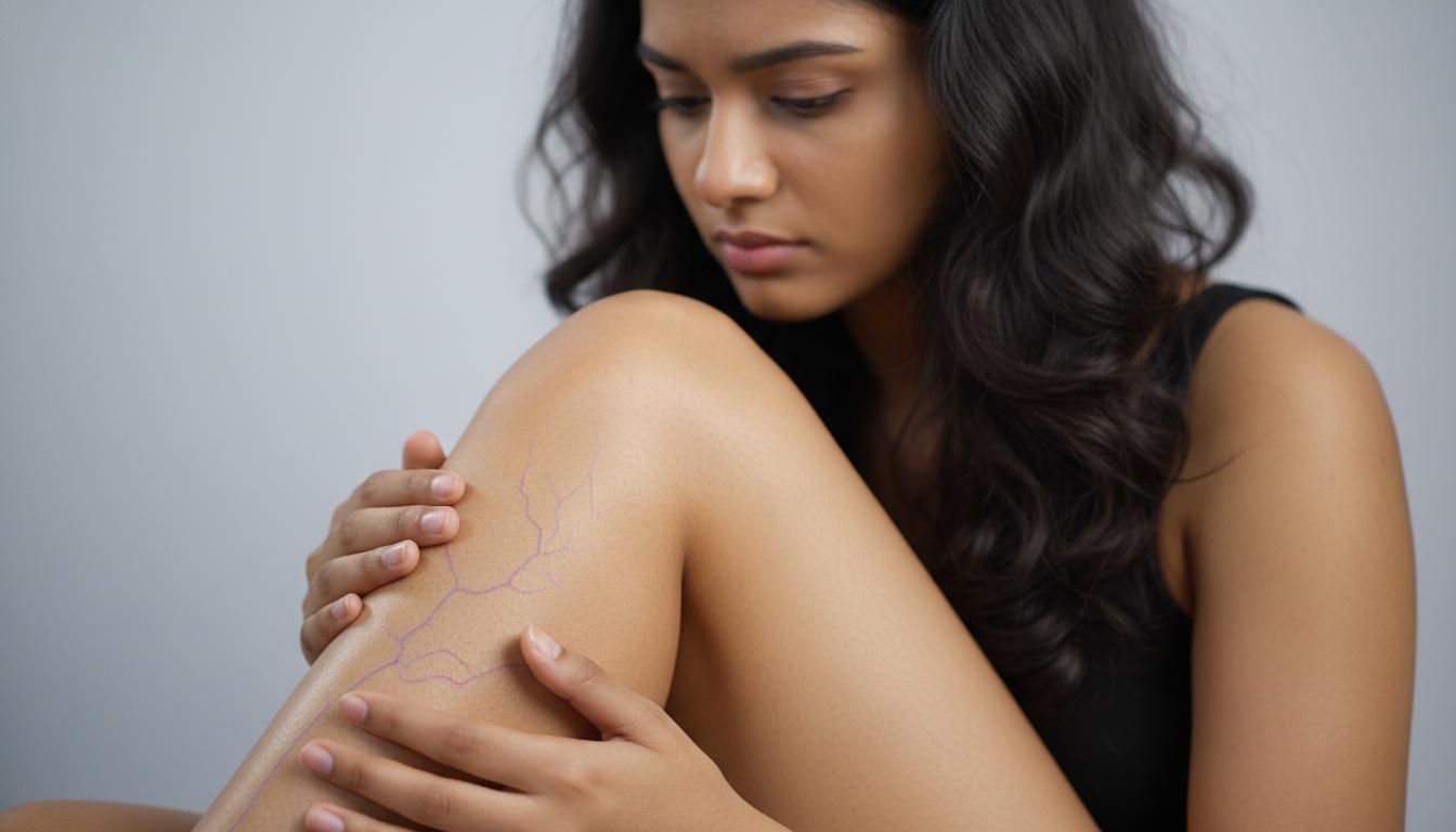 ඔයාගෙ සමේ මකුළු දැල් වගේ නහර පේනවද? අපි කතා කරමු (Spider Veins) ගැන!