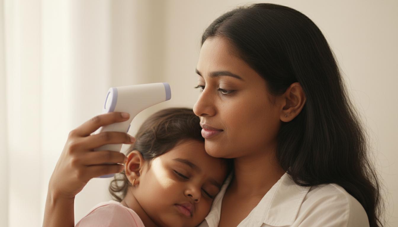 ඔයාගේ පැටියාට උණද? (Fever) හරියටම උණ බලන හැටි (Temperature Taking) ගැන කතා කරමු!