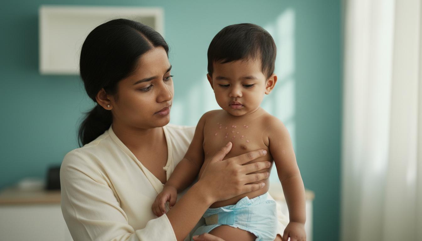 පොඩිත්තන්ට හැදෙන රෝසෙයෝලා (Roseola): උණ අඩු වෙද්දී එන රෝස පාට ලප ගැන දැනගමු!