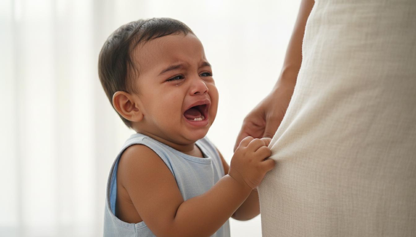 ඔයාගේ පොඩ්ඩා ඔයාව දාලා යද්දී අඬනවද? වෙන්වීමේ කනස්සල්ල (Separation Anxiety) ගැන අපි කතා කරමු!