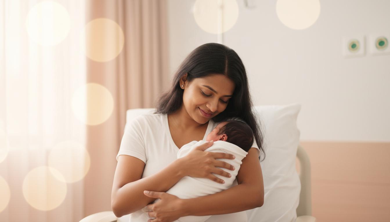 Você conhece os benefícios de manter o bebê perto de você após o nascimento (quarto conjunto)?