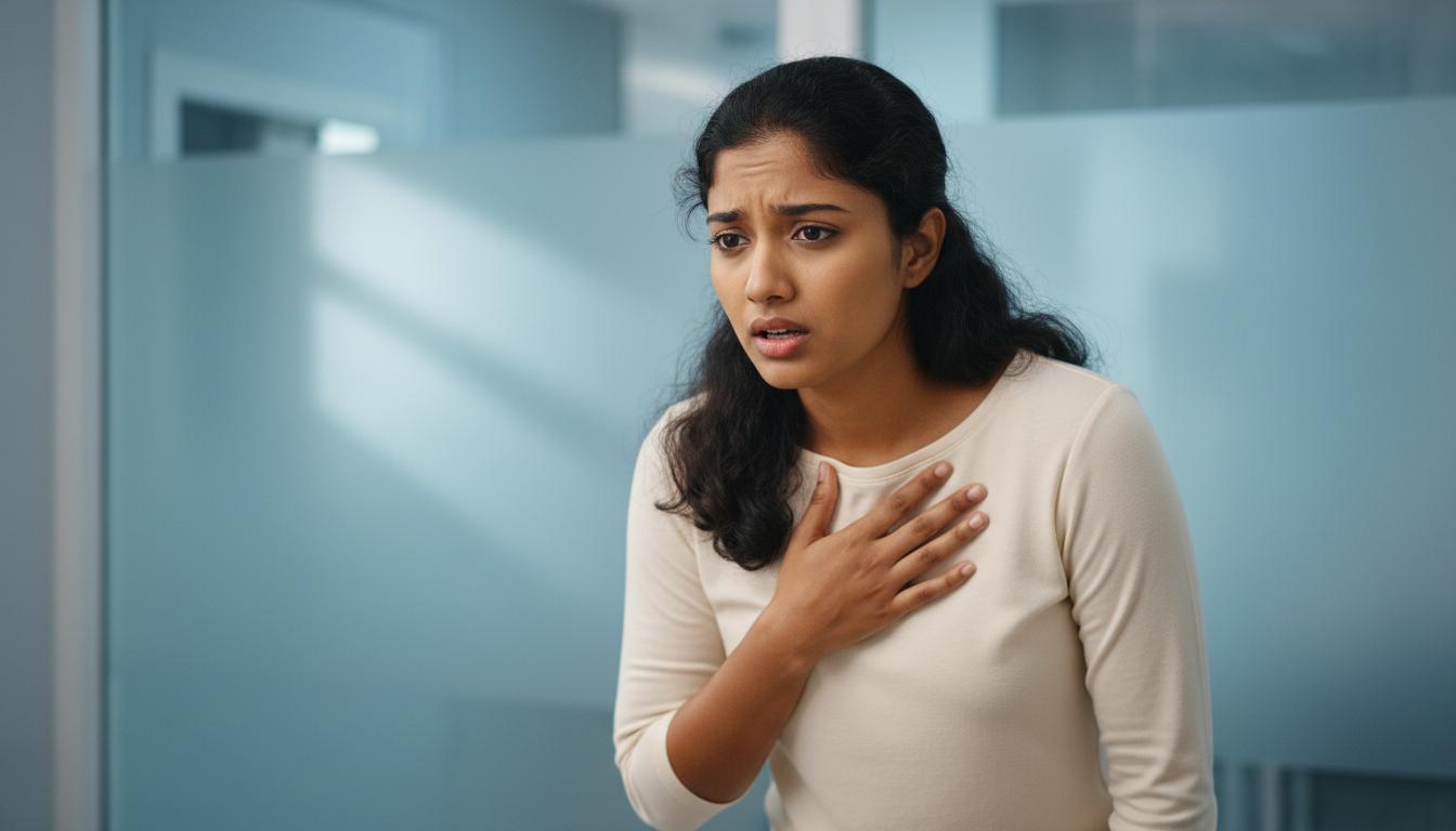 Você também está com dificuldade para respirar? Alivie a dor com esta postura (Posição do Tripé).