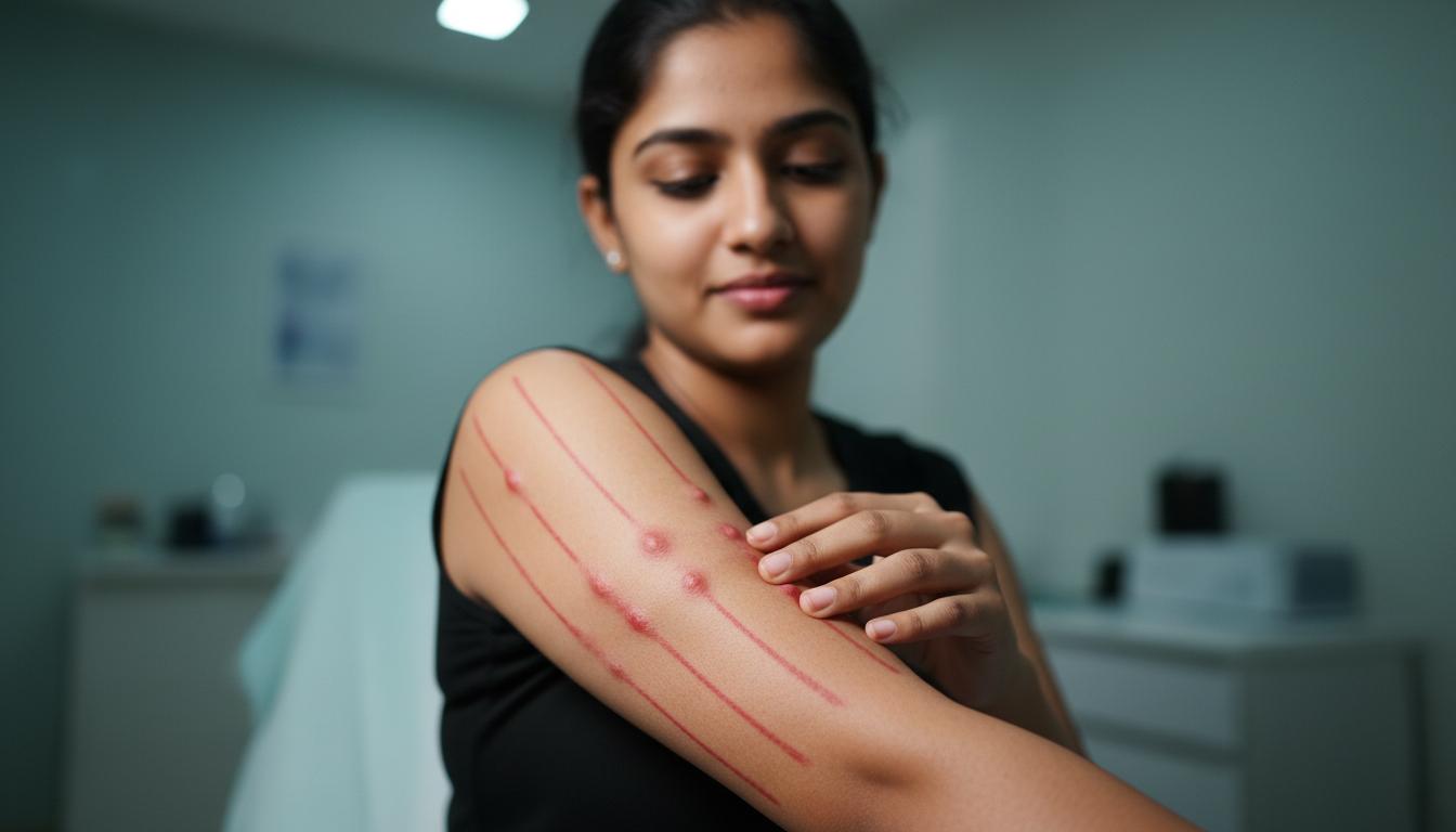 Does your skin turn red and break out just by scratching it? Let's talk about this (Dermatographia)!