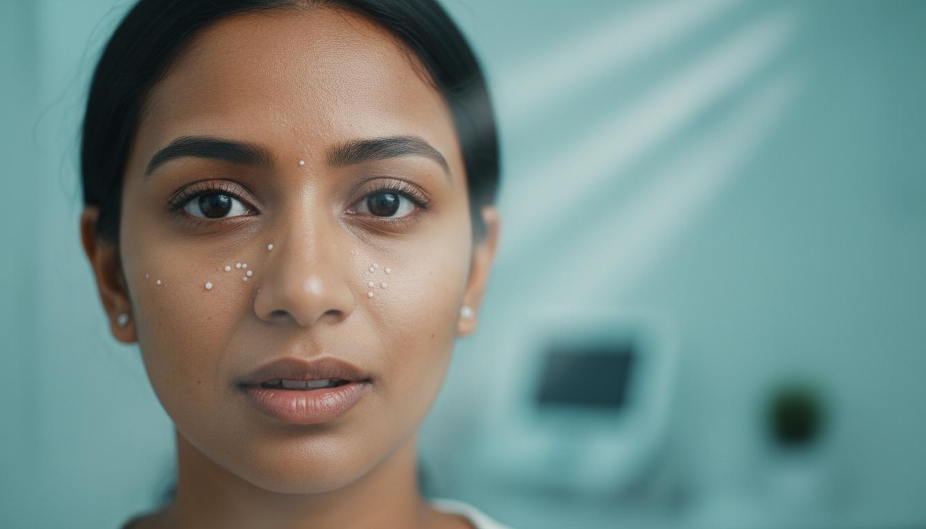 Are you experiencing small white spots (Milia) on your skin? Let's talk about these 'milk spots'!