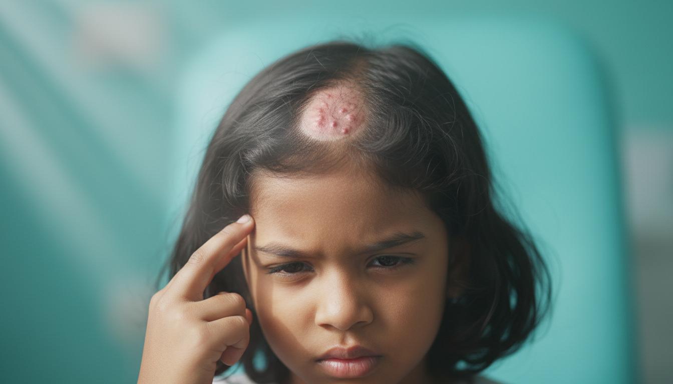 Does your little one have these spots on his head and hair is falling out? Is that ringworm (Tinea Capitis)?