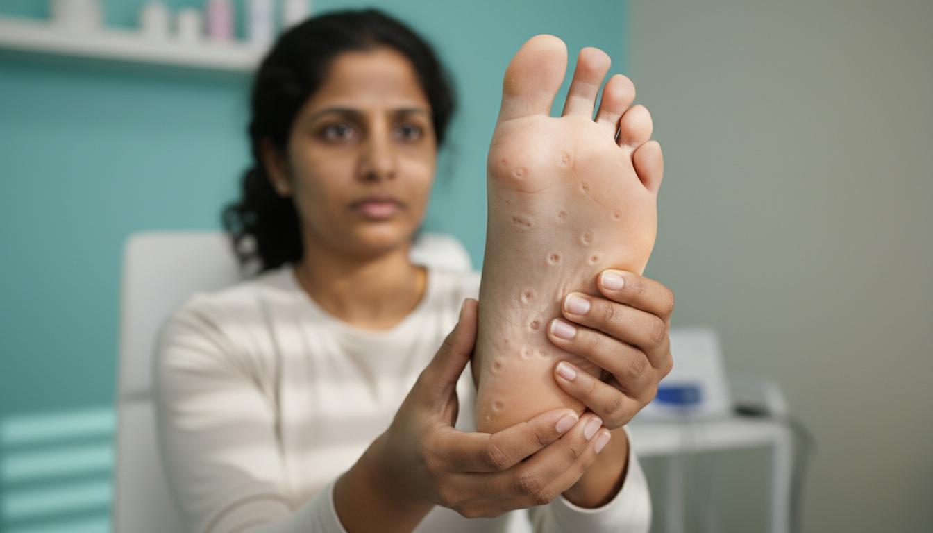 ඔයාගේ කකුල් වලිනුත් දරාගන්න බැරි ගඳක් එනවද? යටිපතුල් වල පොඩි පොඩි වලවල් හැදිලද? ඒ සමහරවිට (Pitted Keratolysis) වෙන්න පුළුවන්!