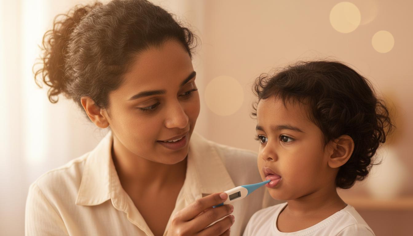 ඔයාගේ දරුවාගේ කටින් උණ බලන්නේ කොහොමද? (Oral Temperature) හරියටම දැනගමු!