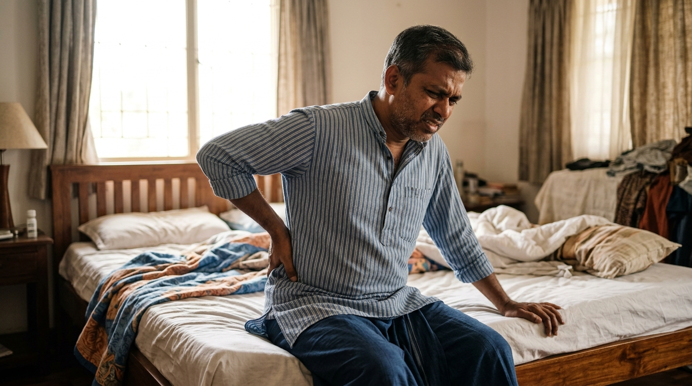 පිටකොන්දේ වේදනාව (Low Back Pain): කොන්දේ කැක්කුම, සයටිකා සහ සුව කළ හැකි වෛද්‍ය උපදෙස්