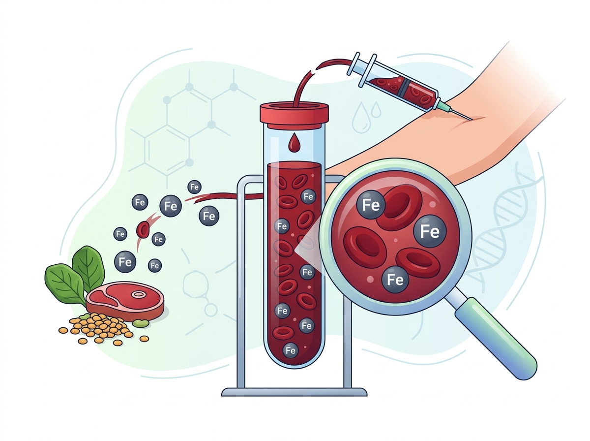 Iron Blood Test Infographic