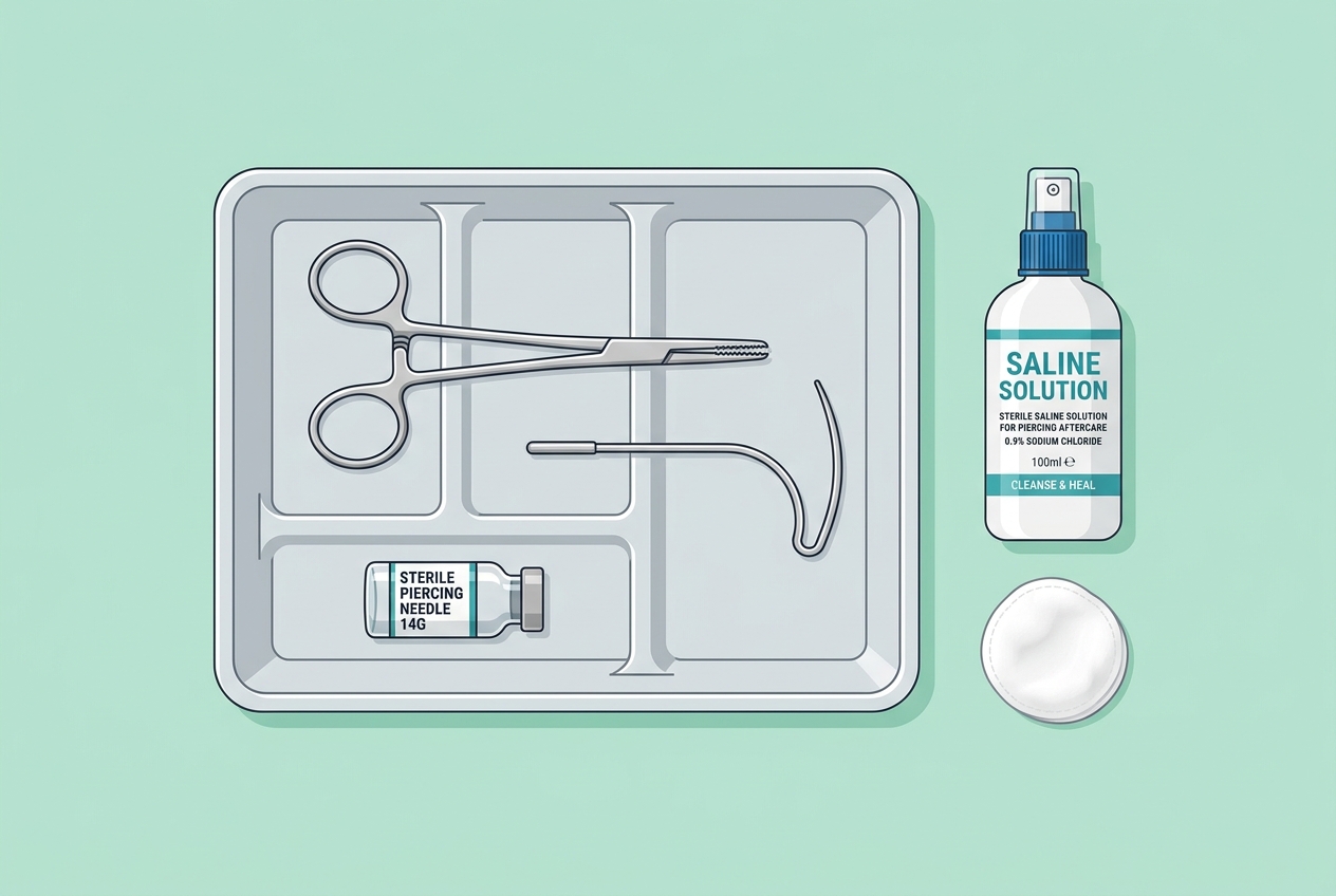 Sterile Nipple Piercing Care Tools