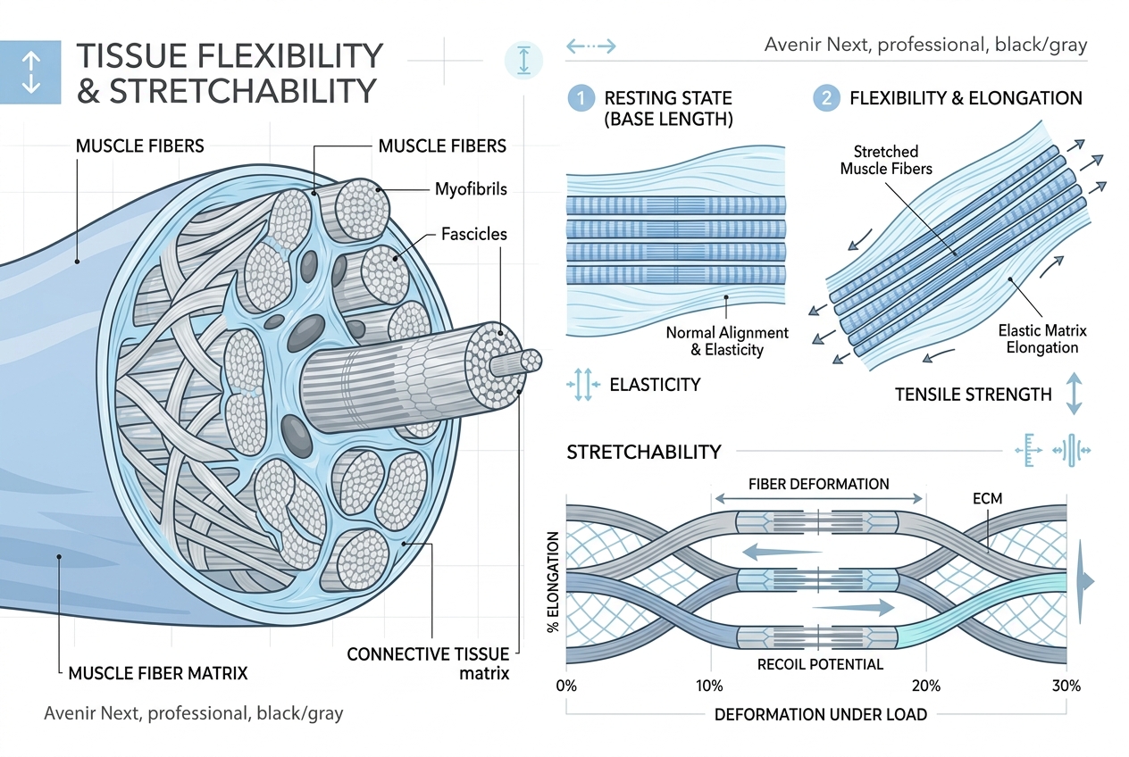 Tissue Flexibility and Elongation Diagram