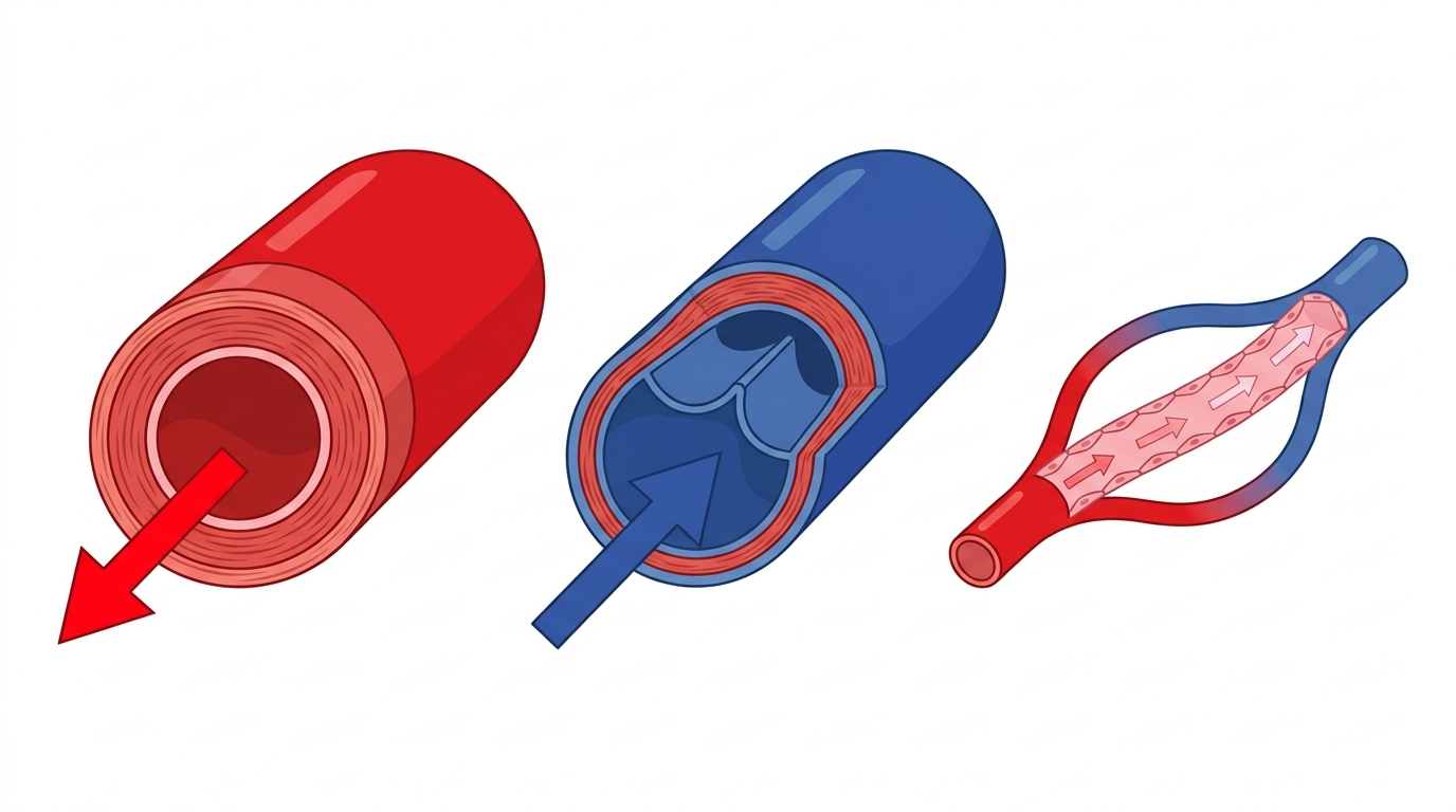 අපේ ඇඟේ ලේ ගෙනියන පාරවල් ගැන දැනගමුද? (Blood Vessels) Infographic