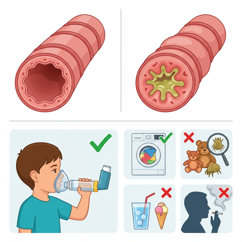 දරුවන්ගේ ඇදුම රෝගය (Asthma): අම්මලා තාත්තලා දැනගත යුතුම දේ! Infographic