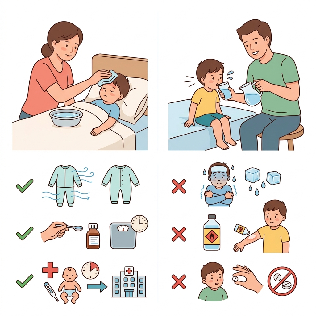 ඔයාගේ පොඩ්ඩට උණද? Infographic