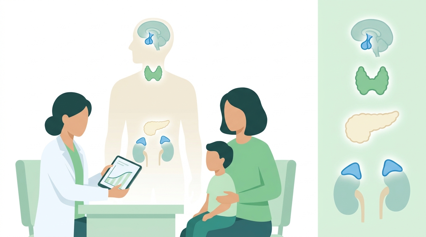 ඔයාගේ දරුවාගේ හෝමෝන (Hormones) ගැන හිත කරදරද? අපි ළමා හෝමෝන විශේෂඥ වෛද්යවරයෙක් (Pediatric Endocrinologist) ගැන කතා කරමු! Infographic