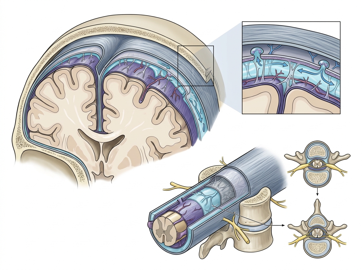 Discover the 3 Secret Layers Protecting Your Brain and Spinal Cord Eve - Clinical Medical Infographic