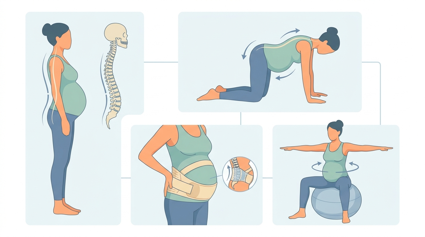 ඔයාටත් ගර්භණී කාලෙදි කොන්ද රිදෙනවද? (Pregnancy Backache) අපි මේකට විසඳුම් හොයමු! Infographic