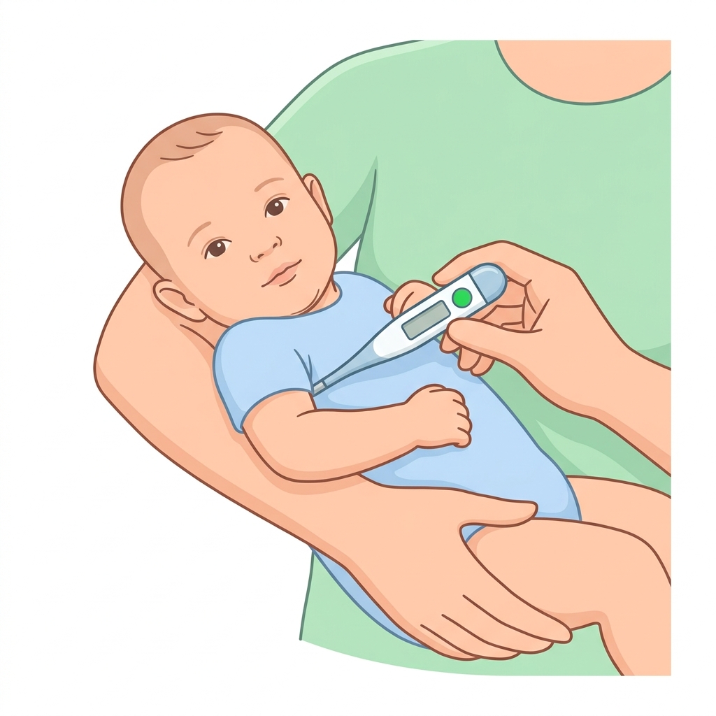 ඔයාගේ පොඩිත්තාගේ කිහිල්ලෙන් උණ බලමුද? (Axillary Temperature) හරියටම කරන්නේ මෙහෙමයි! Infographic