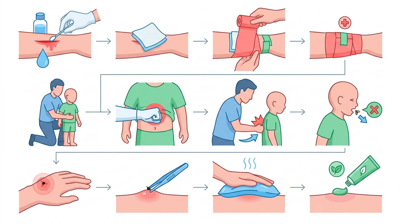 පොඩ්ඩන්ට වෙන කැපුම් තුවාල (Cuts): කලබල නොවී, හරියටම සත්කාර කරන්නේ මෙහෙමයි! Infographic