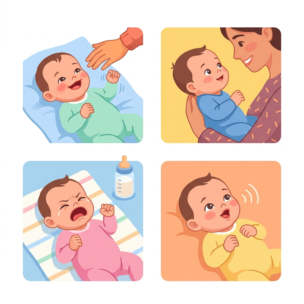 මාස 1-3 බබාගේ කතාබහ (Baby Communication): අපි මේ පුදුම ලෝකේ ගැන කතා කරමුද? Infographic